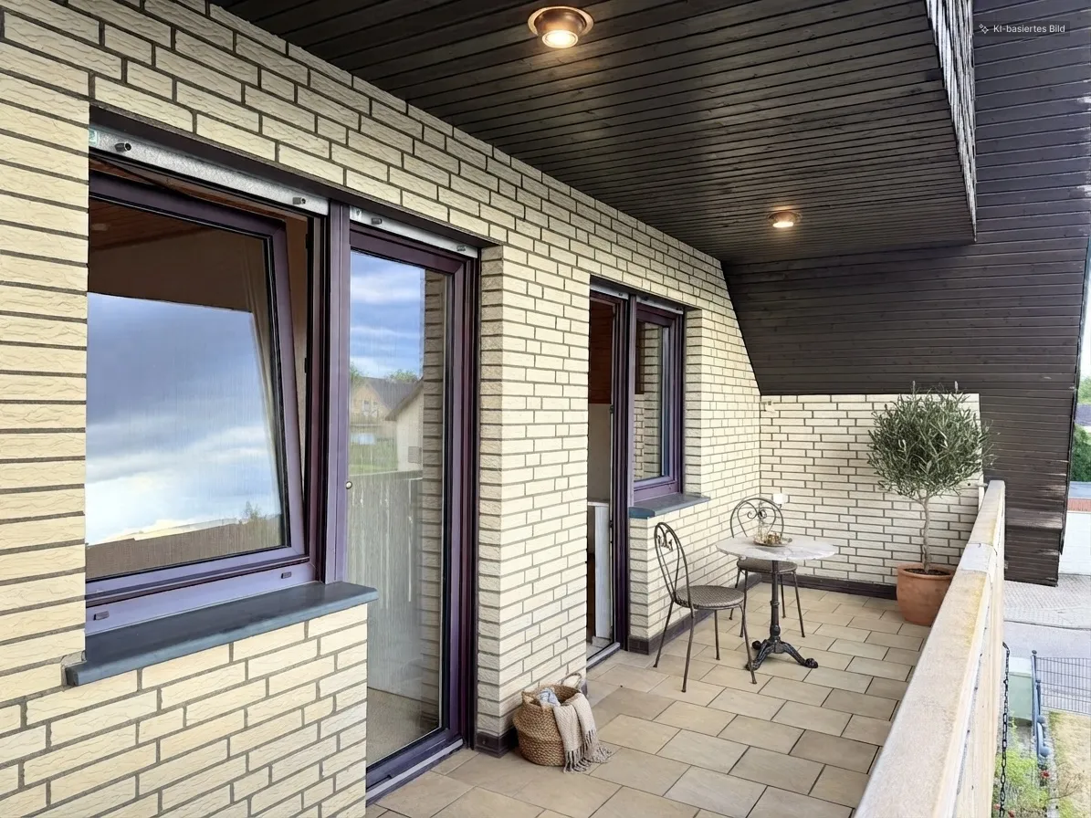 Balkon von Kinderzimmern aus begehbar - virtuell möbiliert