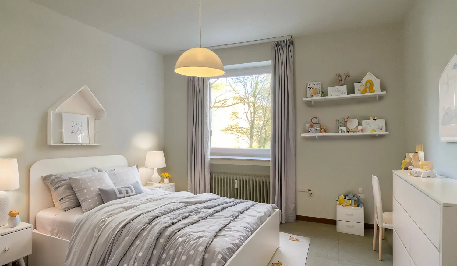 Kinderzimmer - virtuell möbliert