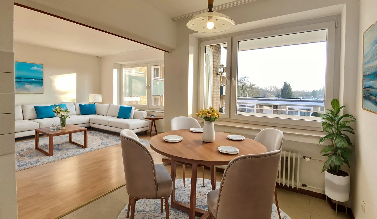 Essbereich -  virtuell möbliert