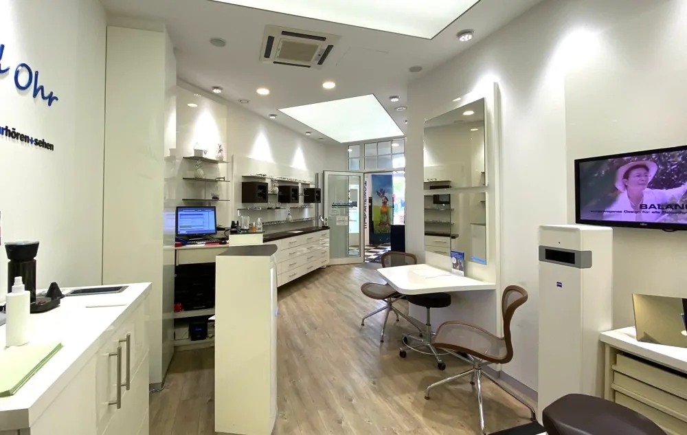 Sicht vom hinteren Teil des Ladens