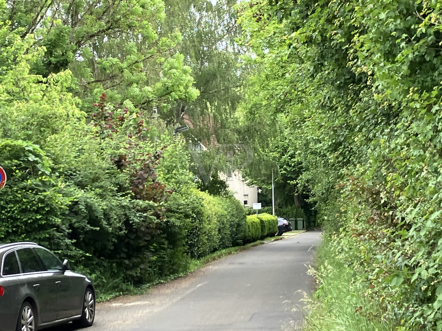 Straße vor dem Grundstück