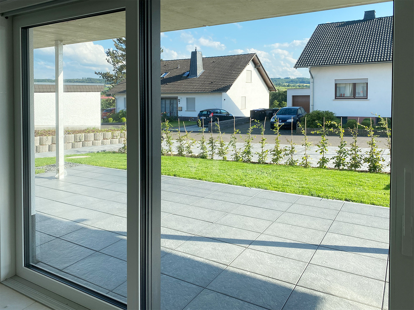 Ausblick auf Terrasse