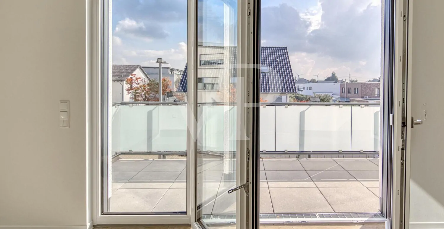 Blick auf den Balkon