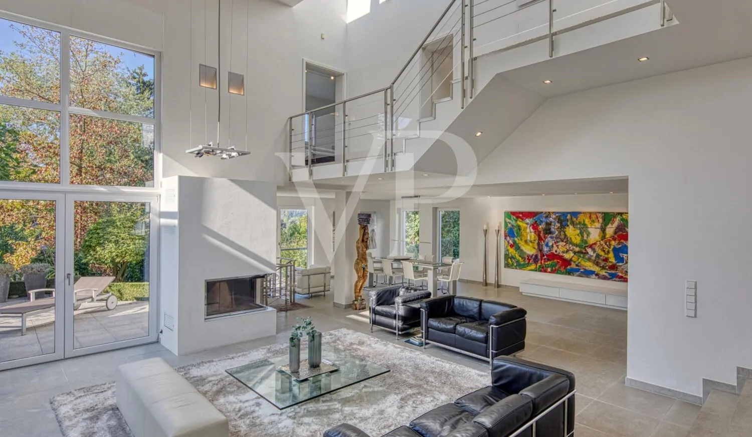 Sitzbereich mit Kamin