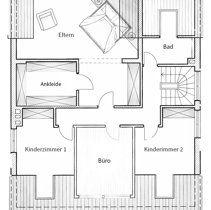 Grundriss Obergeschoss