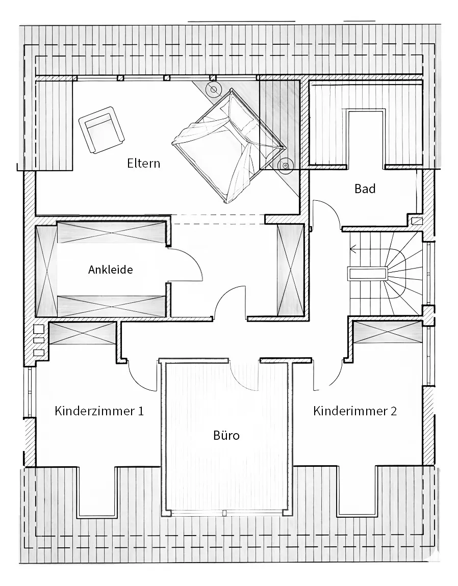 Grundriss Obergeschoss
