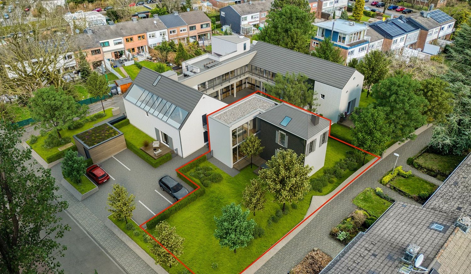 Visu Straßenseite Herrenhaus markiert