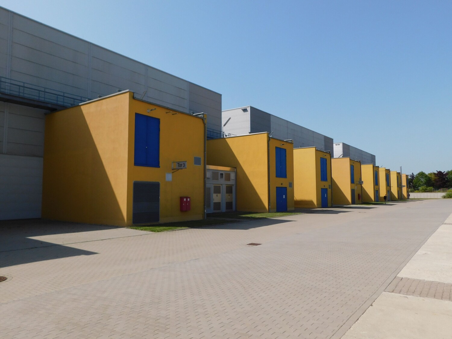 Rückansicht Zufahrten