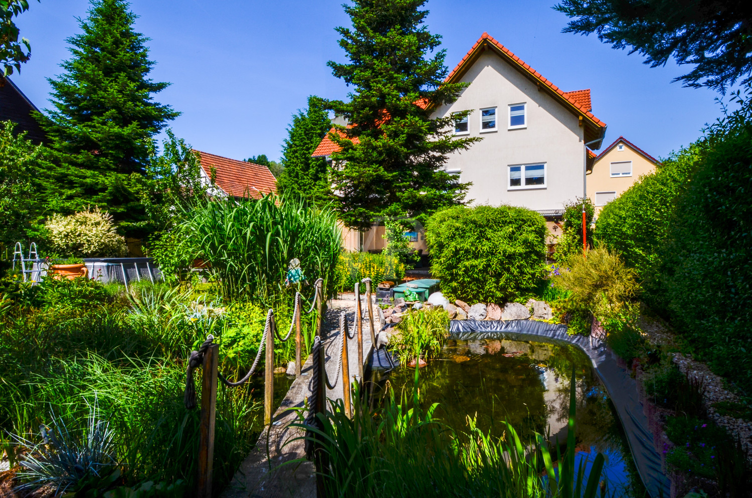 Ansicht Haus Garten