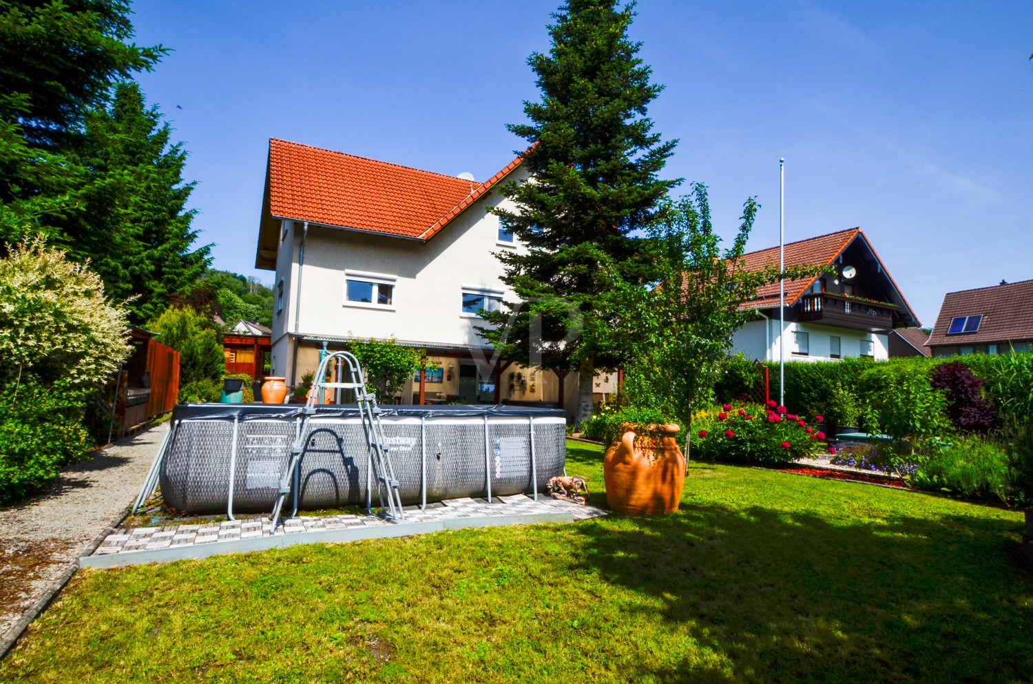 Ansicht Haus Garten