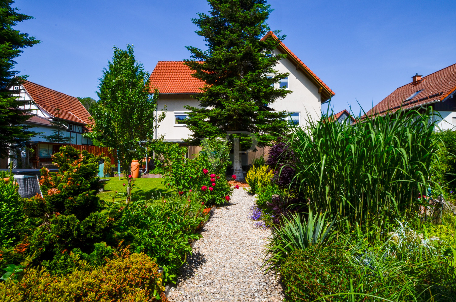 Ansicht Haus Garten