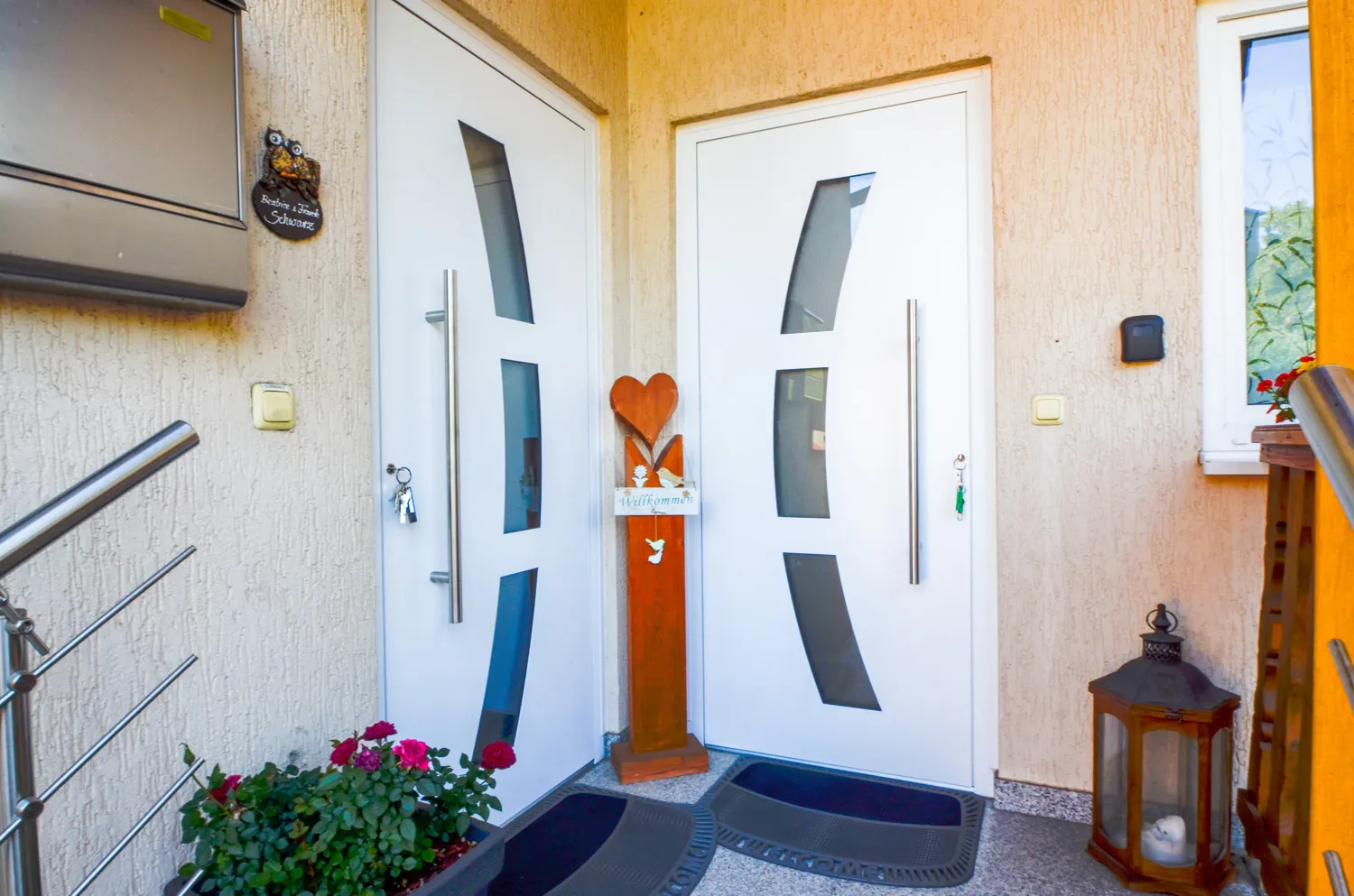 Eingang Hauptwohnung und Ferienwohnung 2