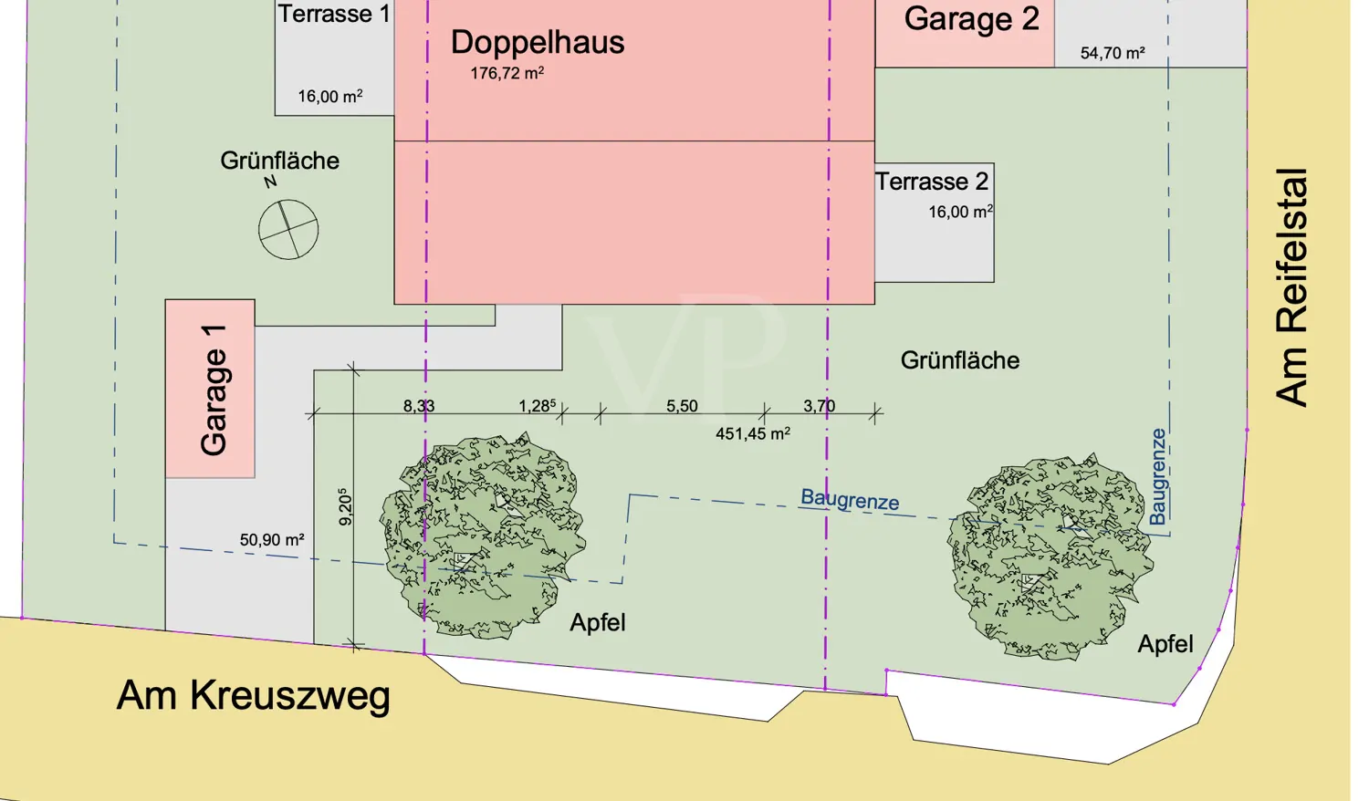Anordnung Grundstück