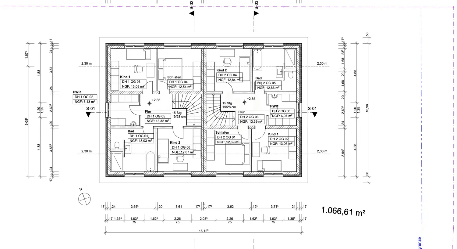 Grundriss Obergeschoss