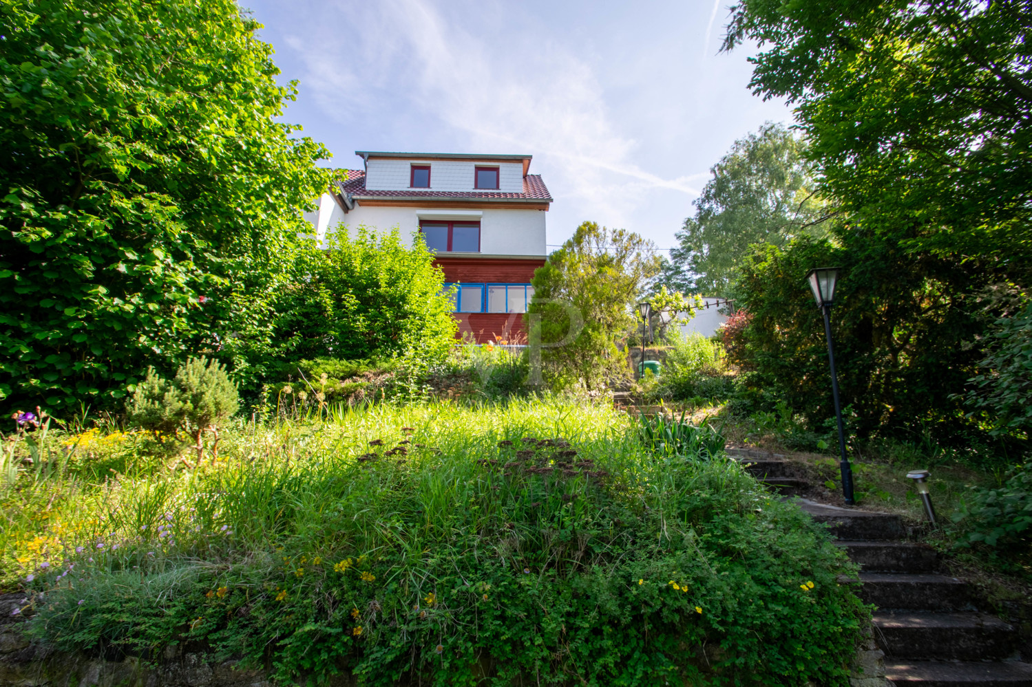 Blick vom Grundstück