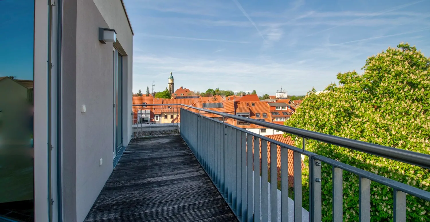 Terrasse in Ostausrichtung
