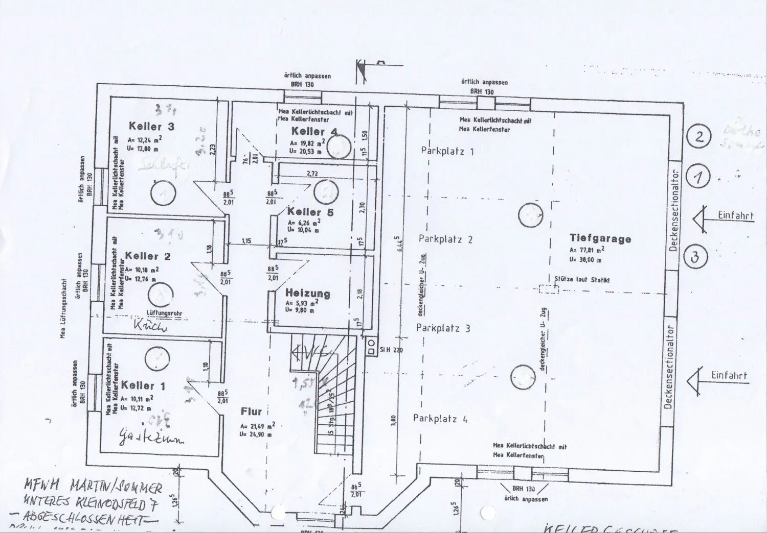 Grundriss Kellergeschoss