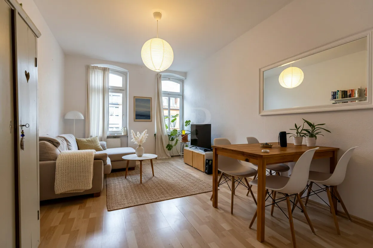 Kurzfristig bezugsfreie 3-Zimmer-Etagenwohnung mit Balkon und Stellplatz