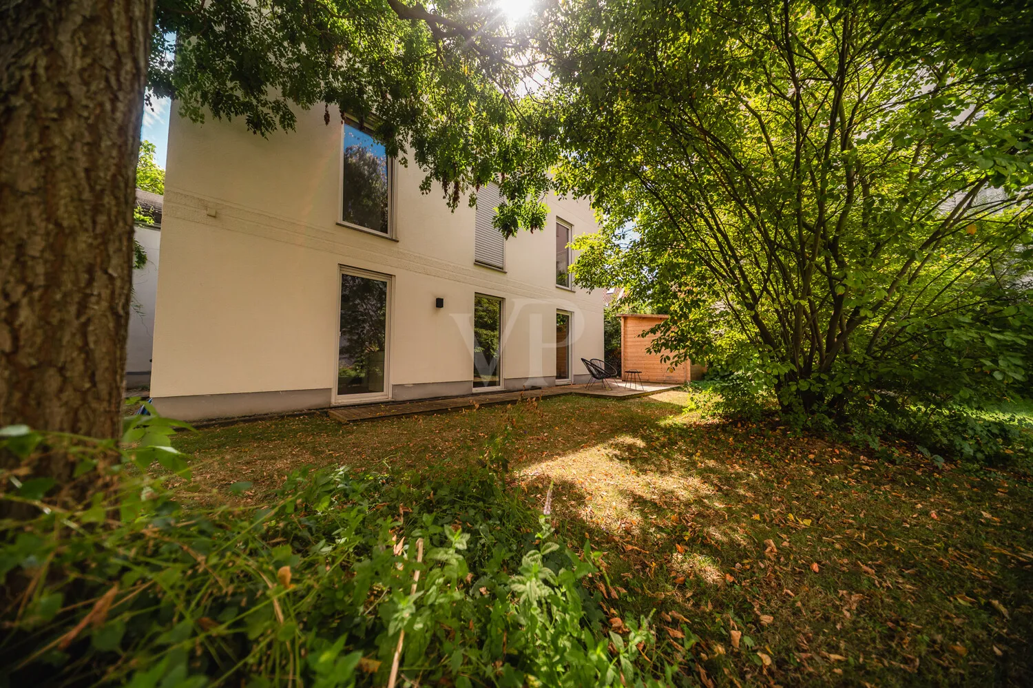 Gartenansicht der Immobilie