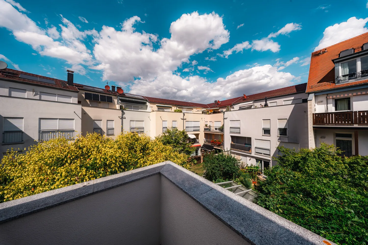 Ausblick von der Dachterrasse