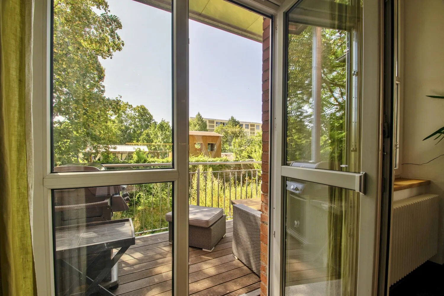 Balkon im Erdgeschoss