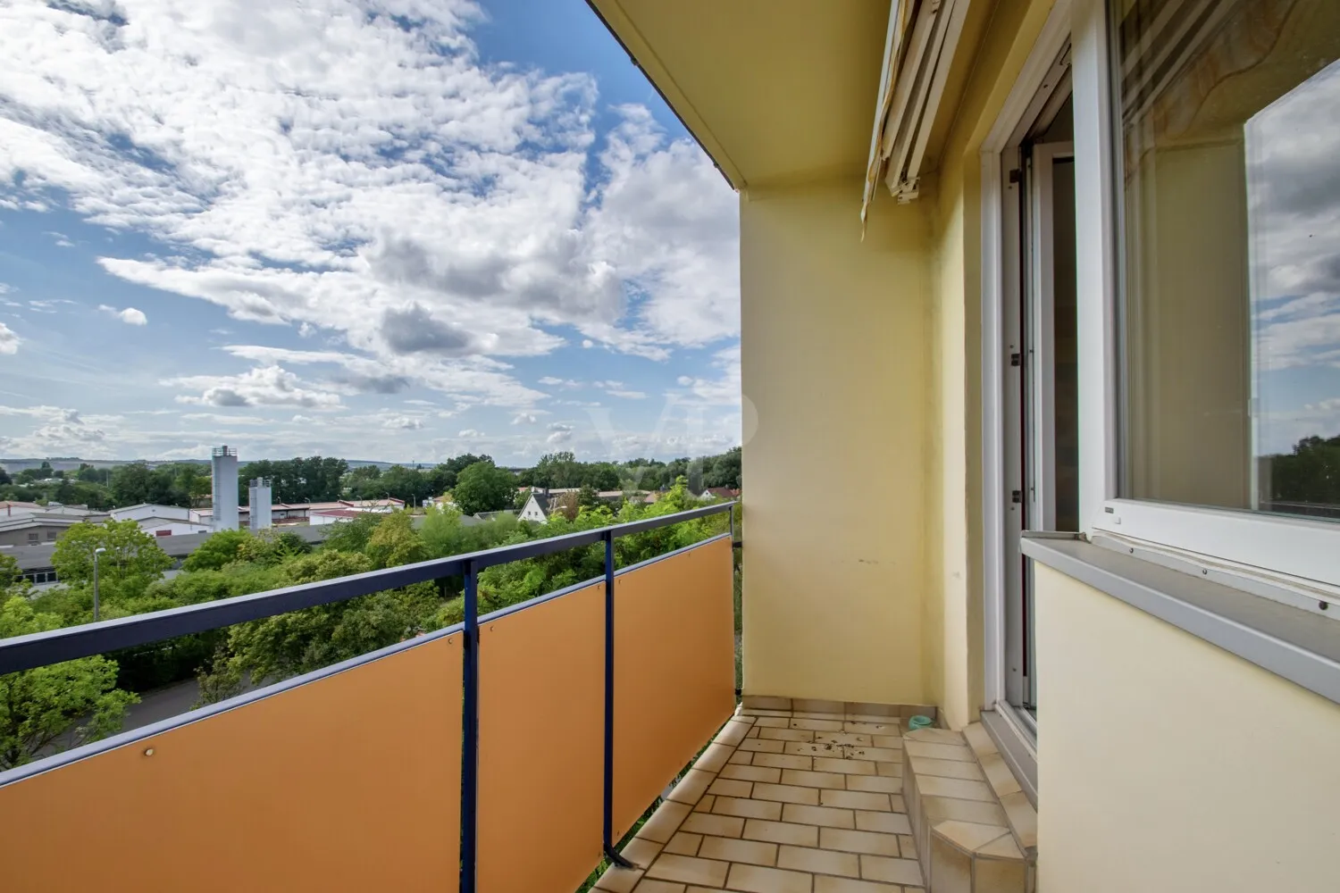 Balkon in Westausrichtung