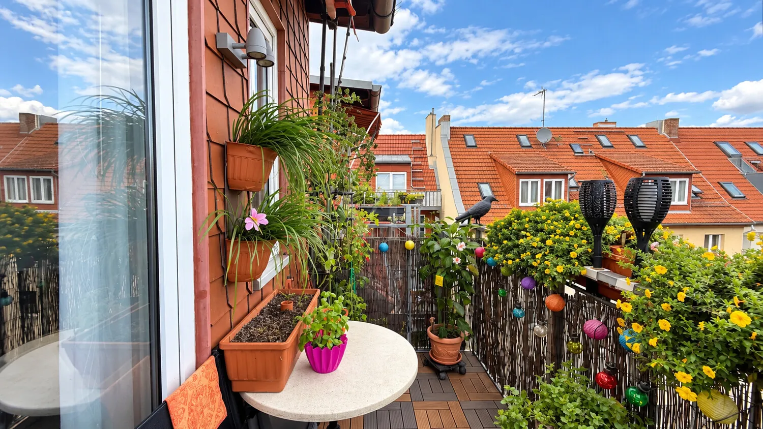 Balkon mit Sitzbereich