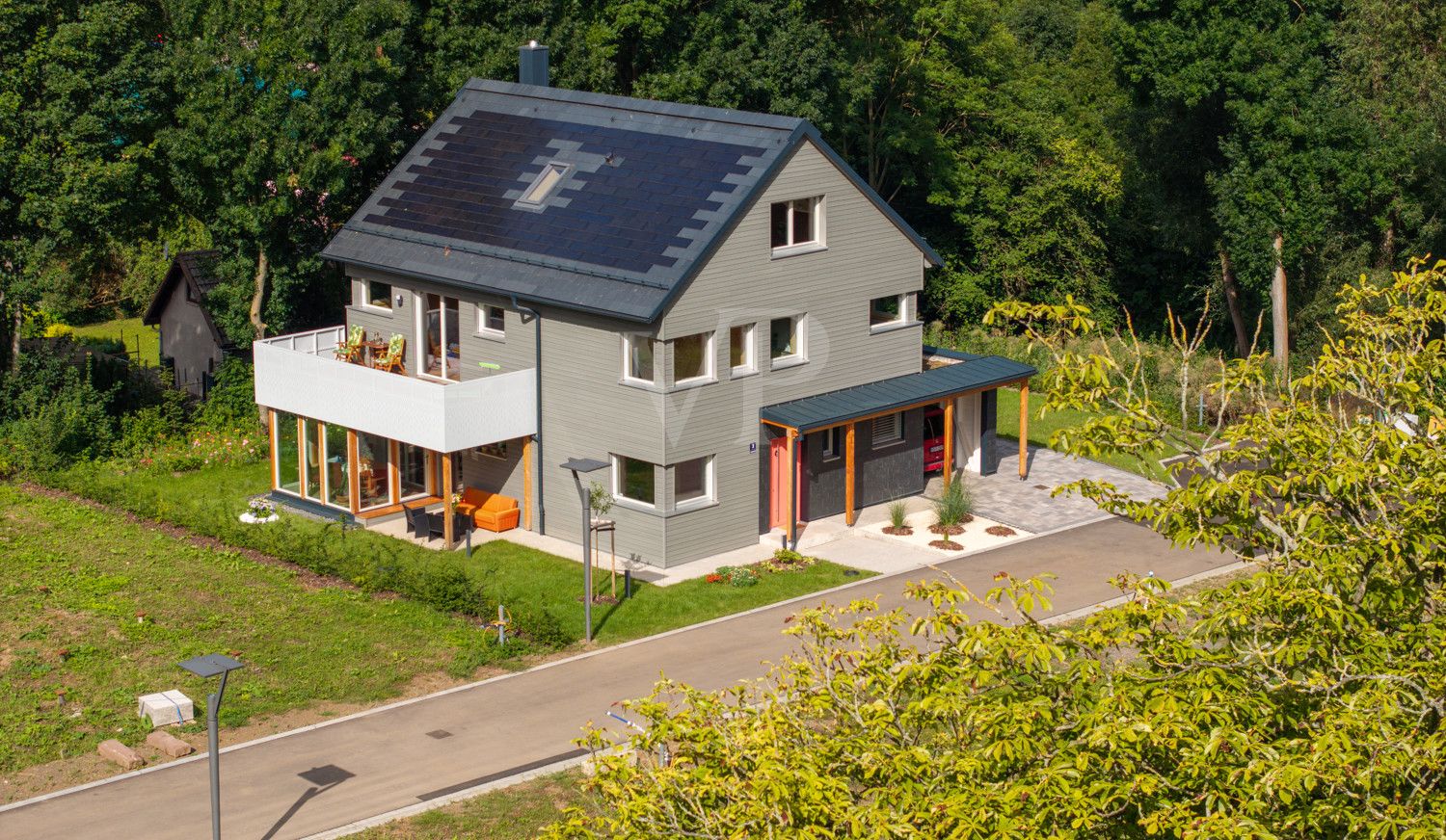 Vorderansicht Musterhaus