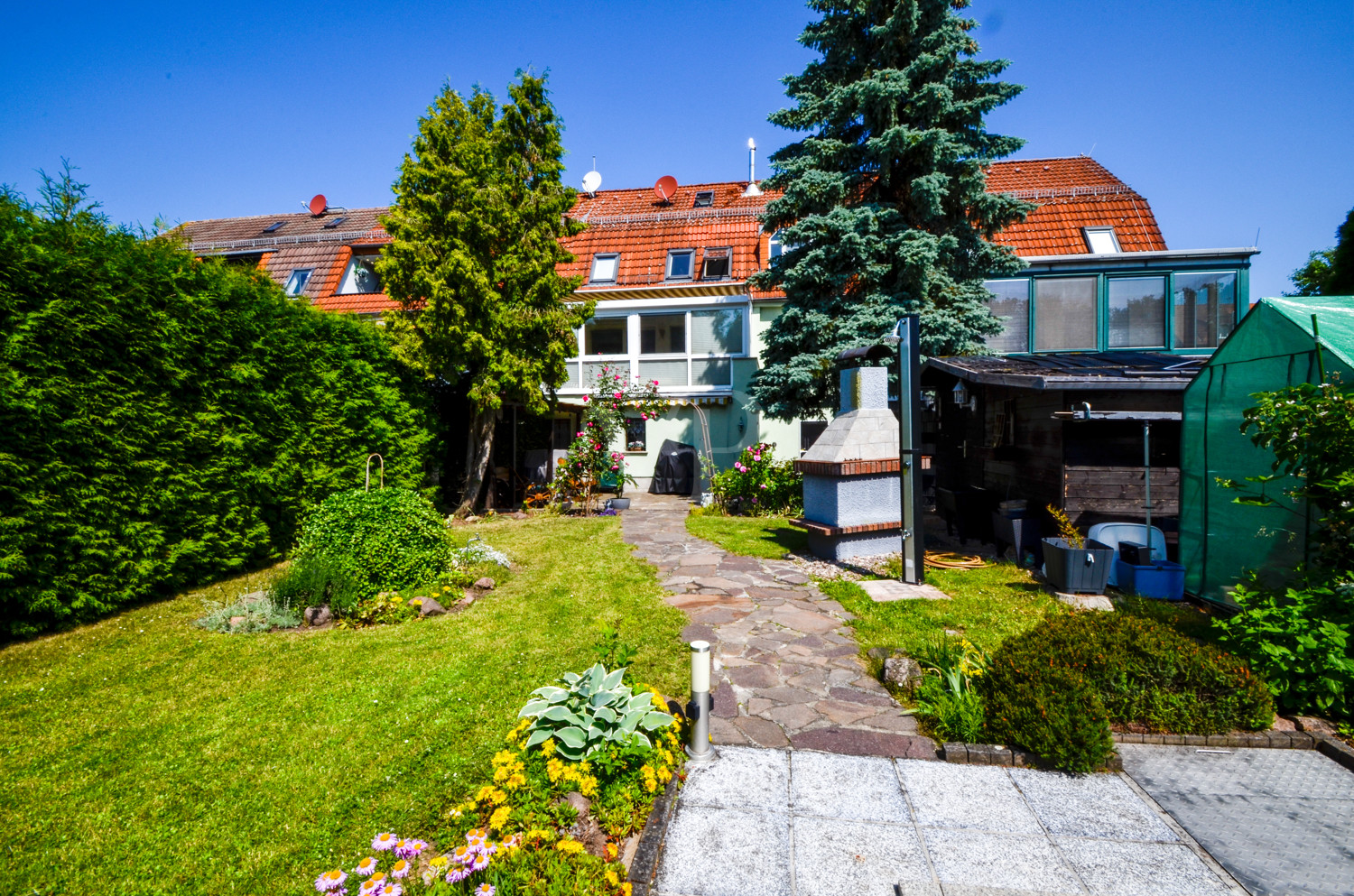 Ansicht Rückseite Haus