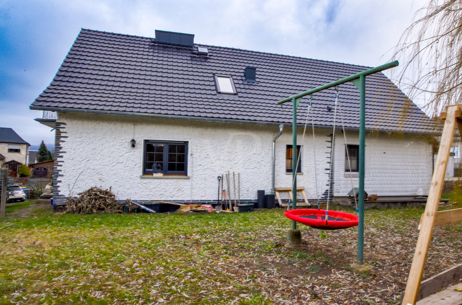 Grundstück hinter dem Haus