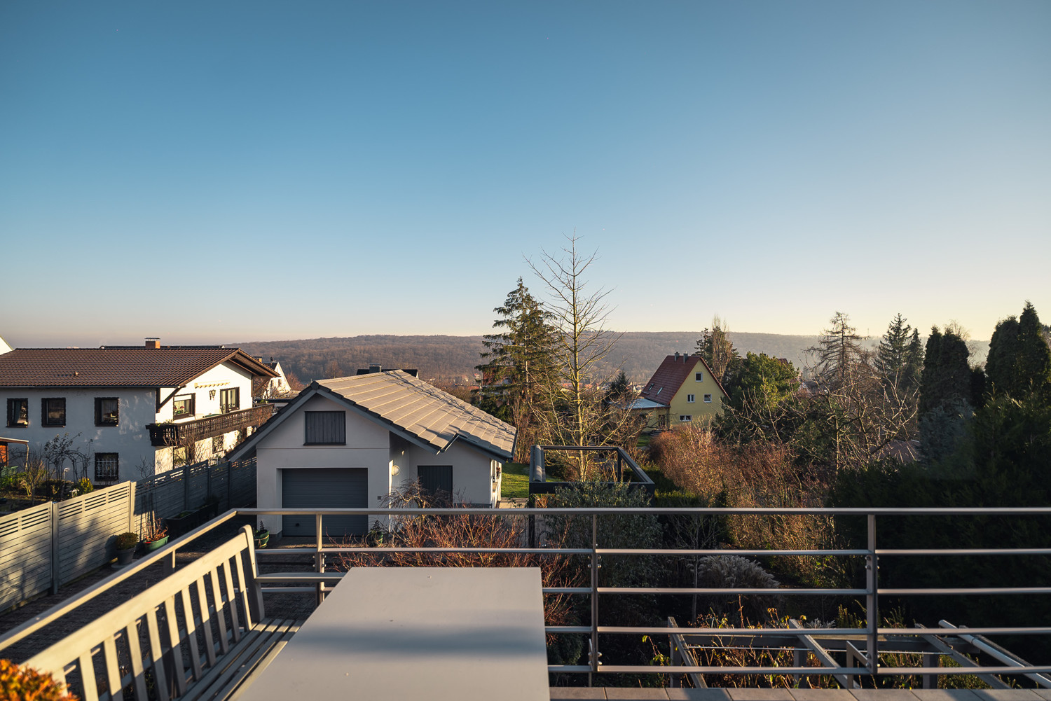 Blick vom Balkon