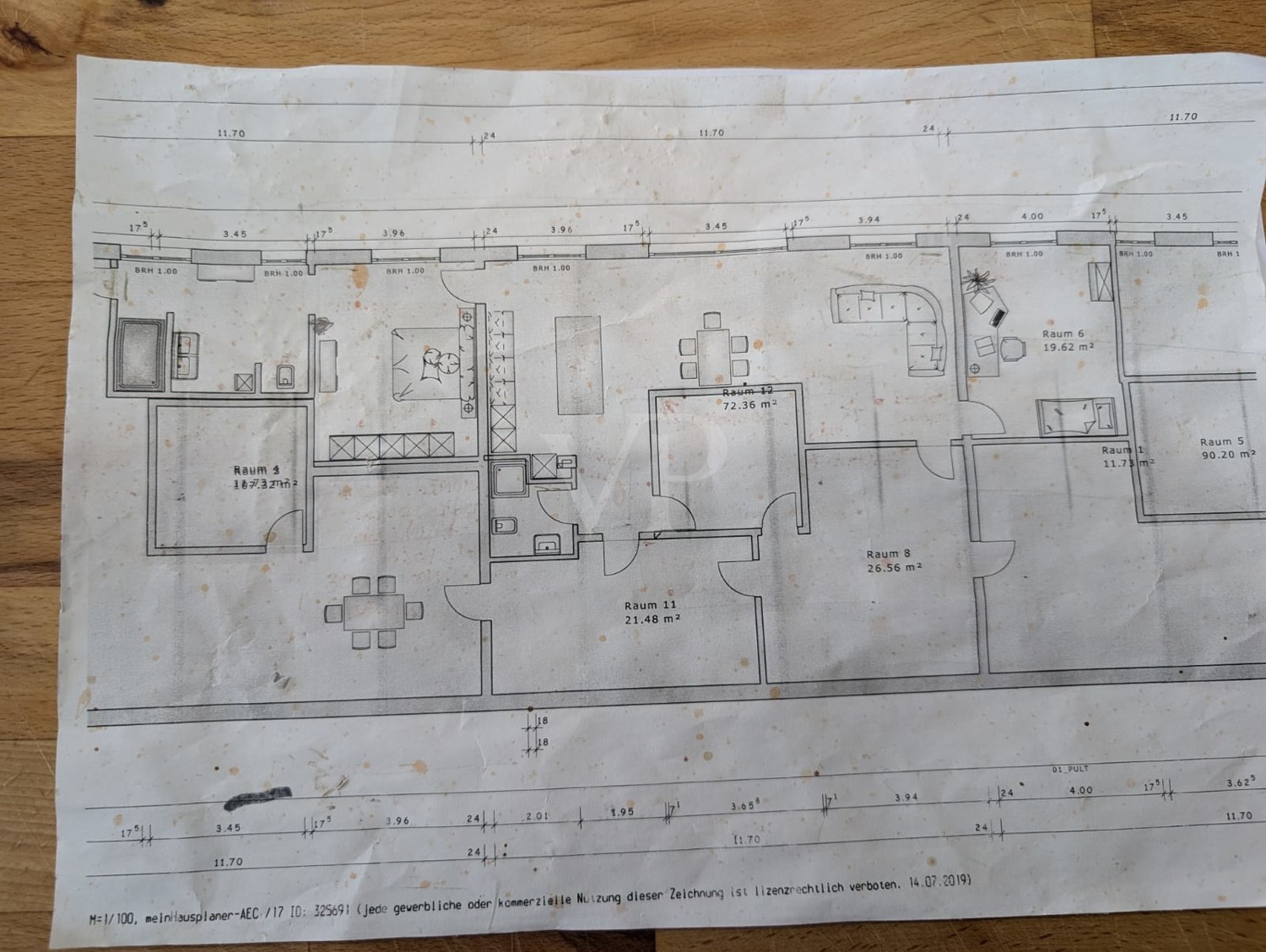 Grundriss Penthouse