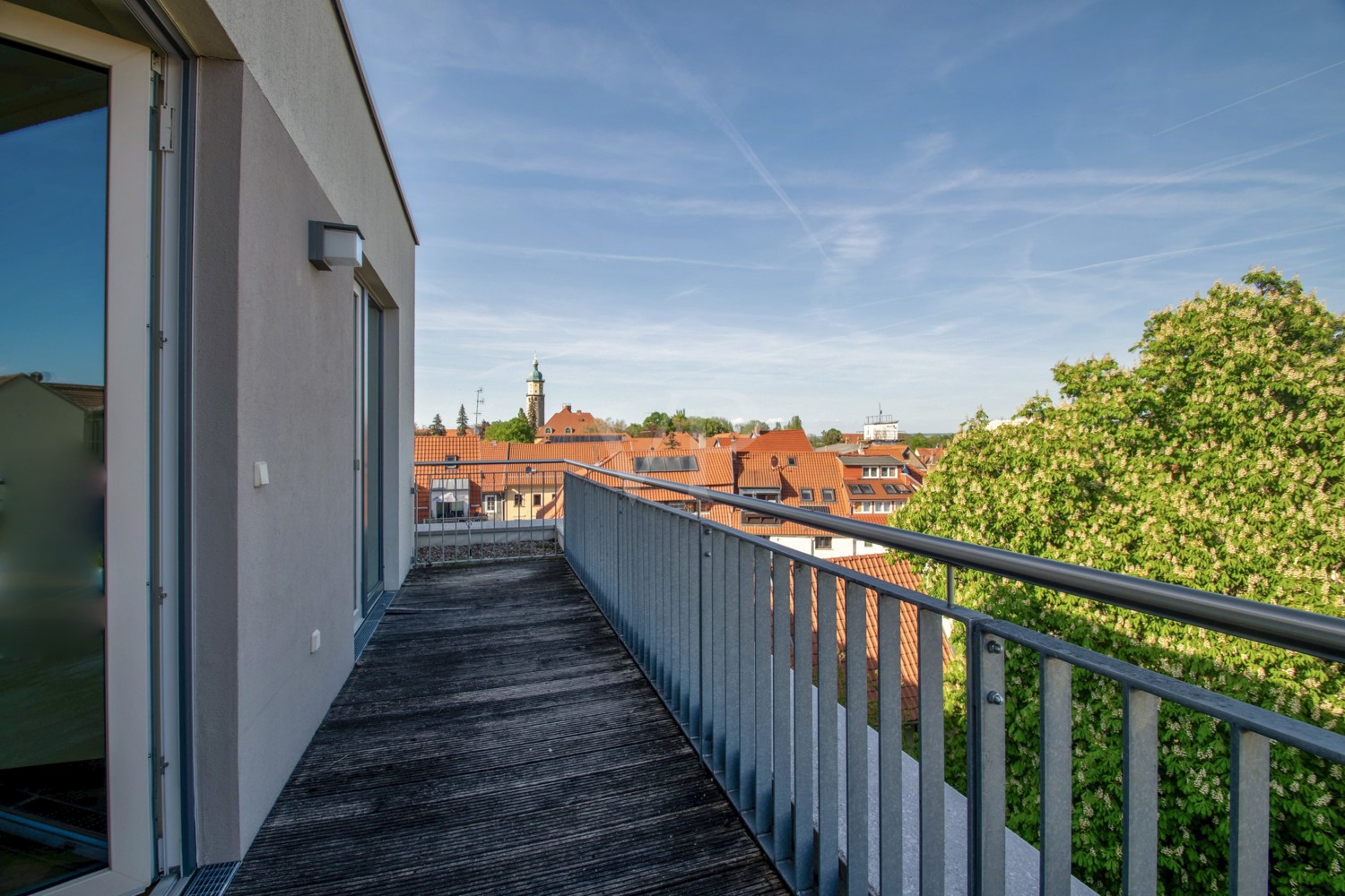 Terrasse in Ostausrichtung