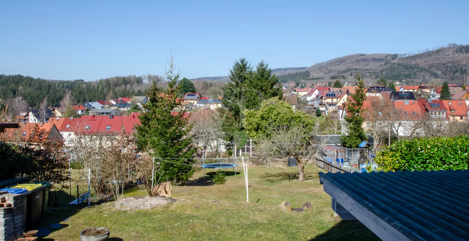 Blick aus dem Wohnzimmer