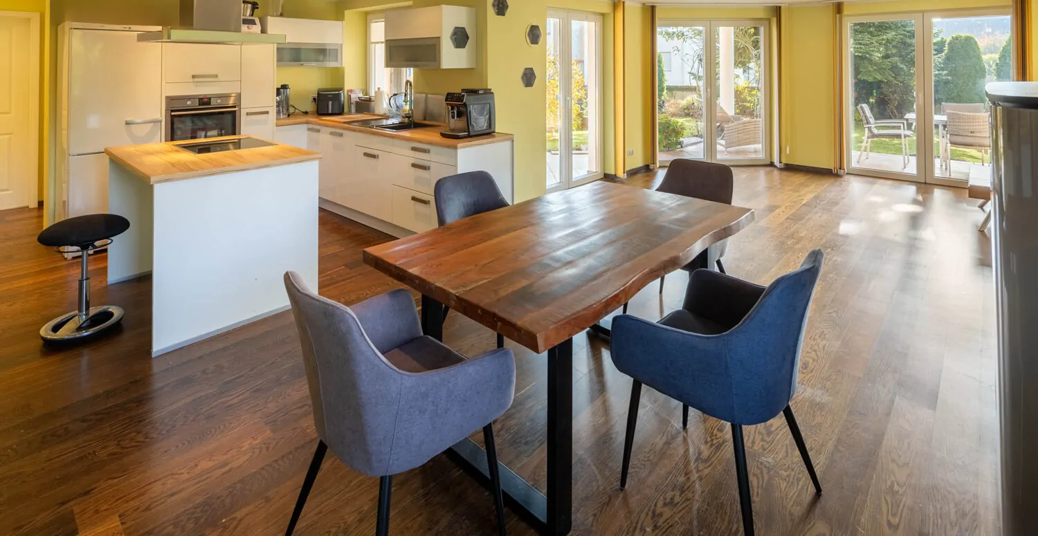 küche Esstisch Wohnzimmer