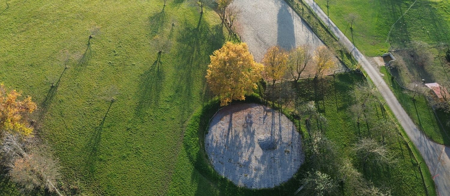 Übersicht Reitplatz und Round-Ped