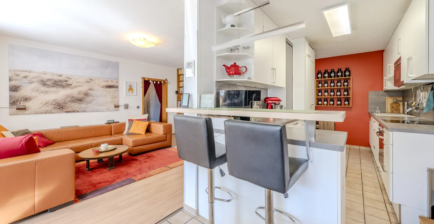 Wohnbereich und Küche