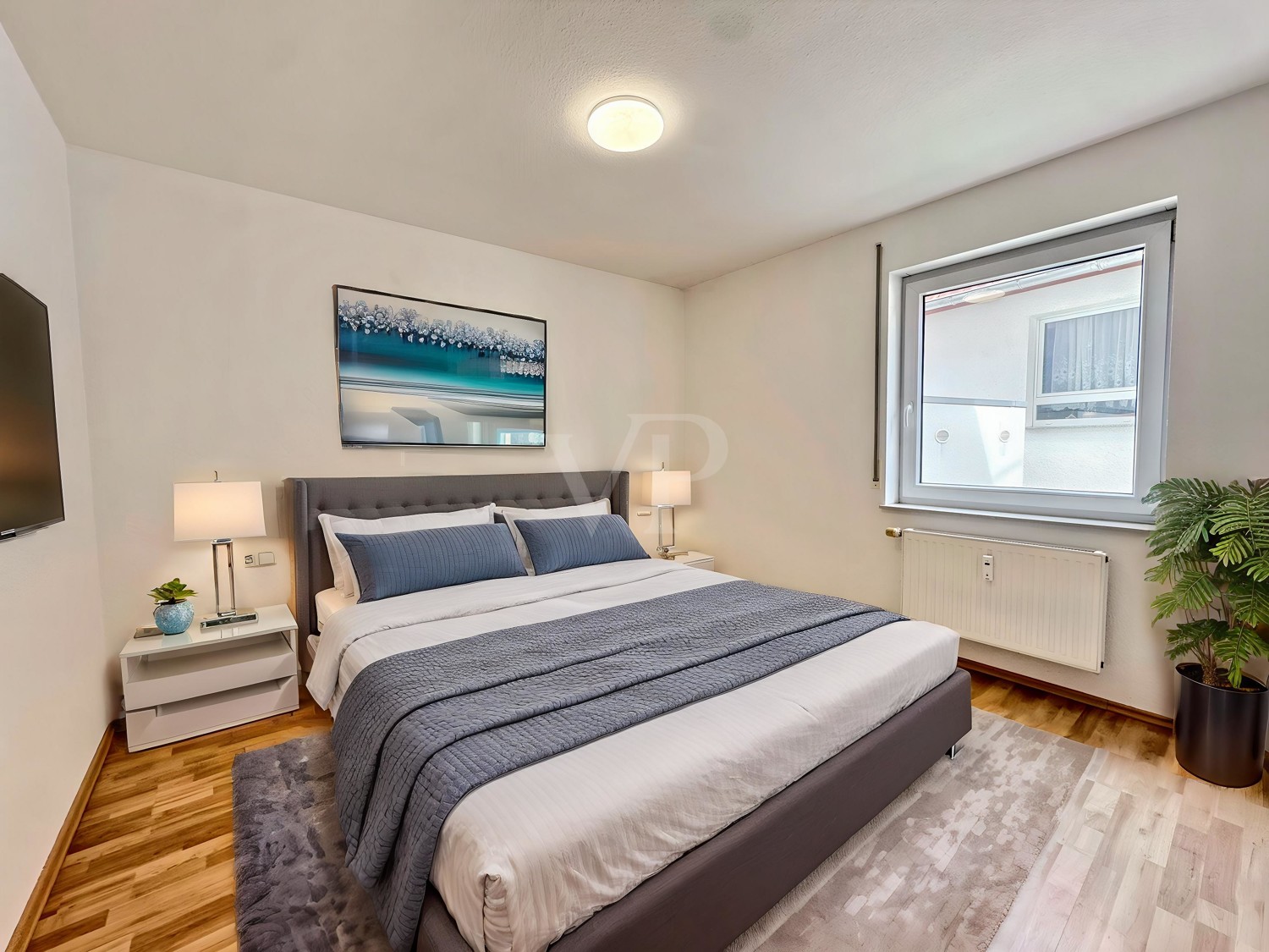 Schlafzimmer - KI-Staging