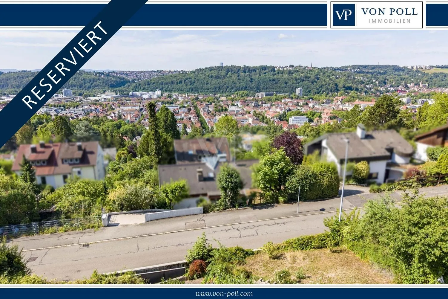 Aussicht vom Grundstück