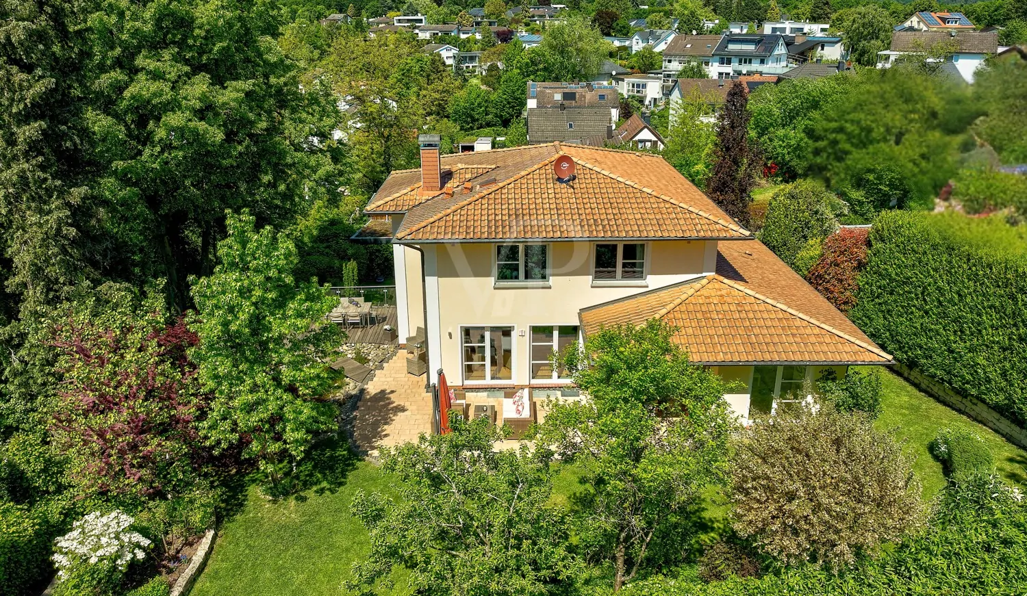 Luftbild Gartenansicht