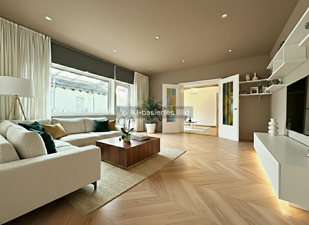 Visualisiertes Wohnzimmer OG New