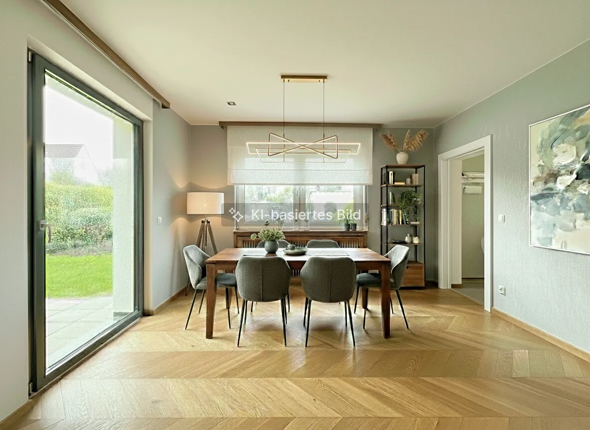 Visualisiertes Wohnzimmer EG New