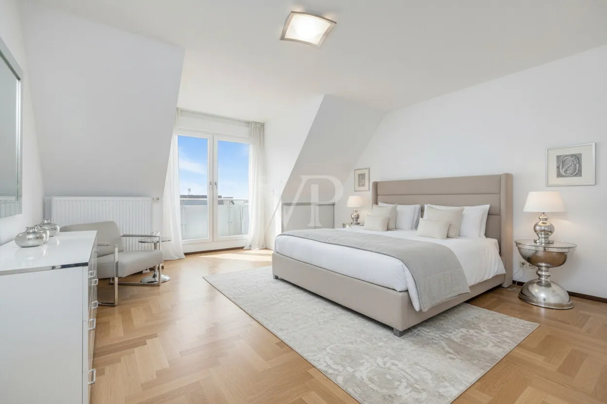 Schlafzimmer mit Balkon | Visualisierung