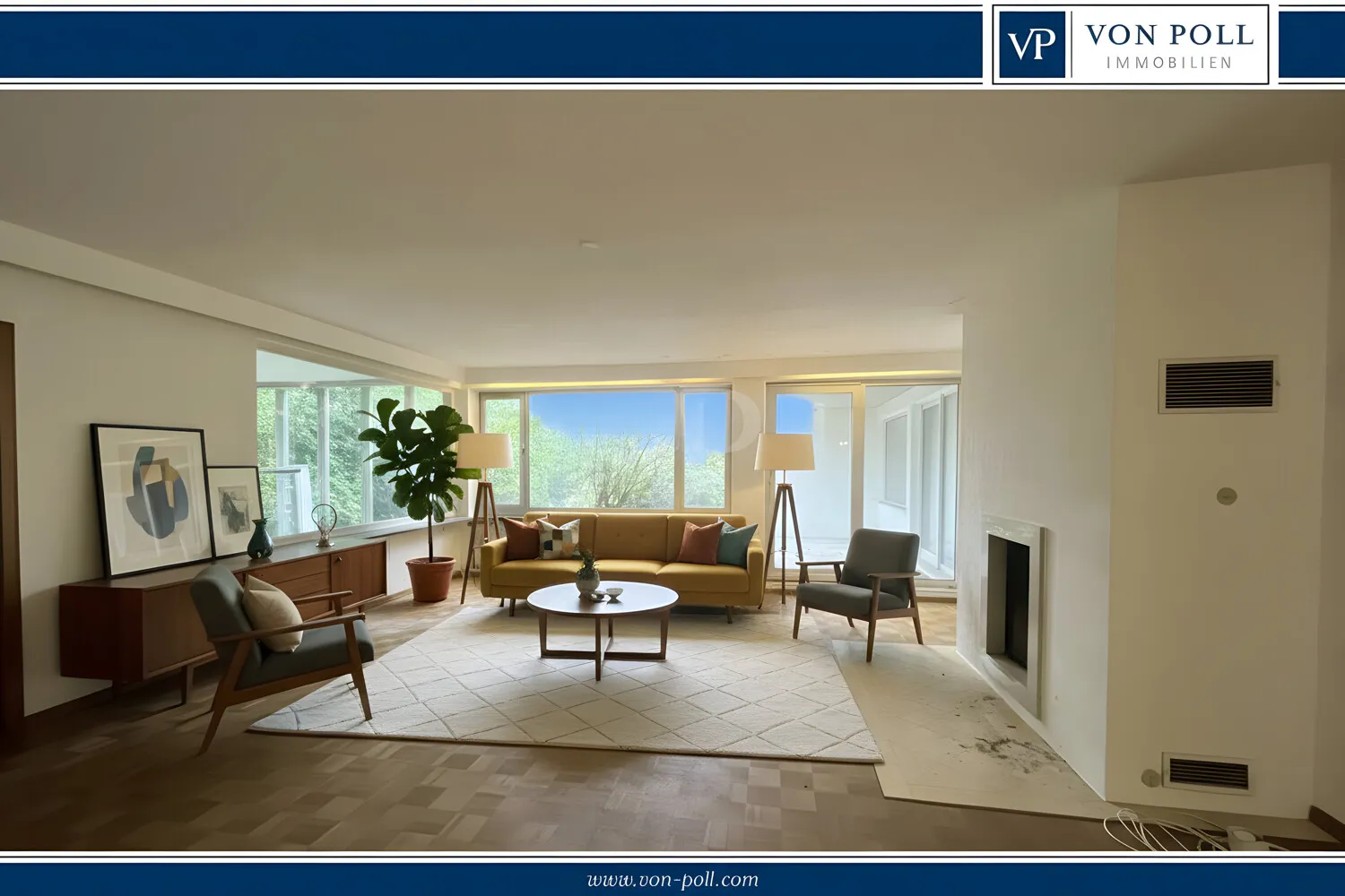 Wohnzimmer (virtuelle Möblierung)