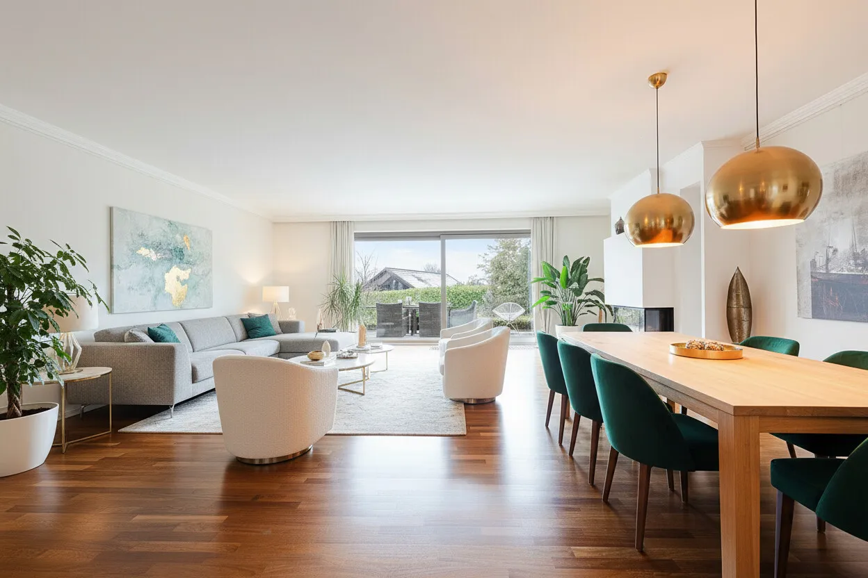 Offener Wohn- und Essbereich | Visualisierung