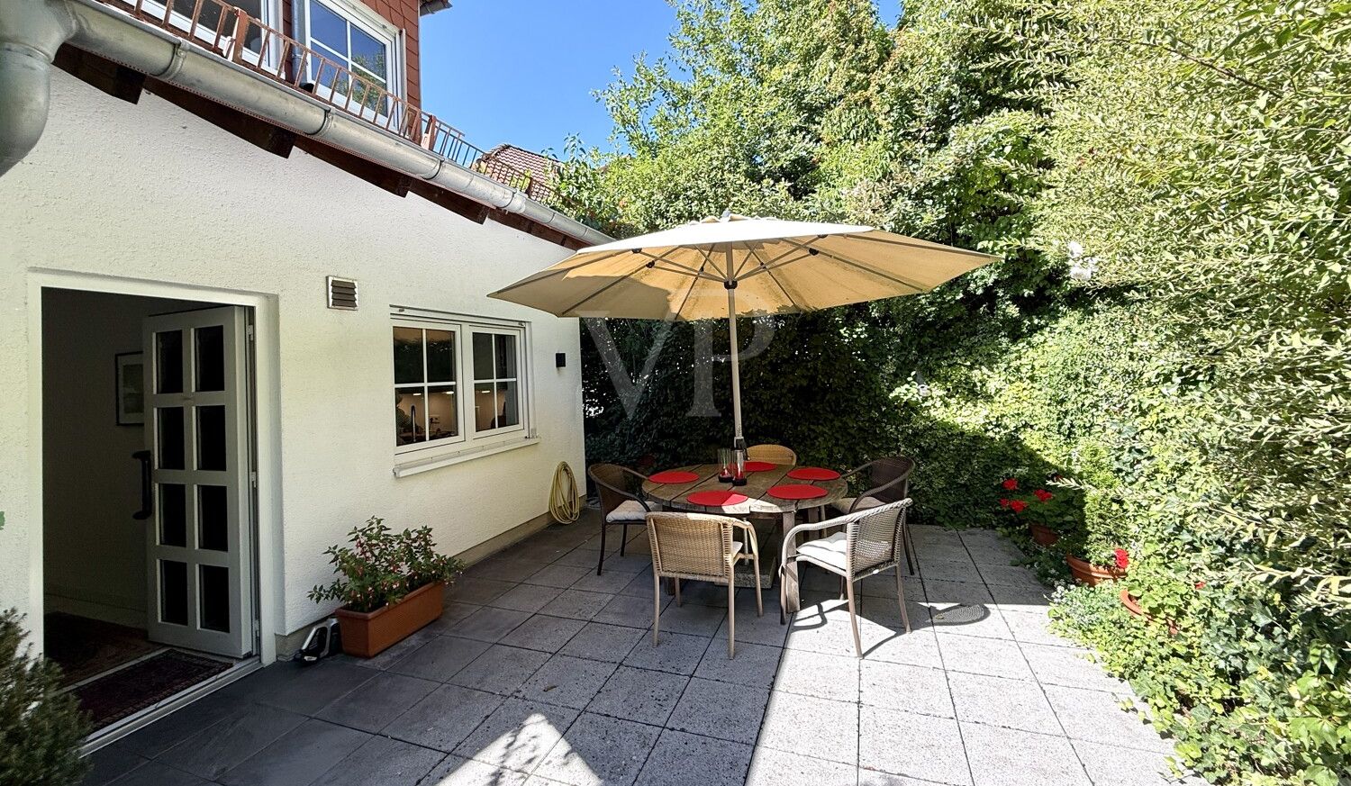 Private Terrasse an der Küche