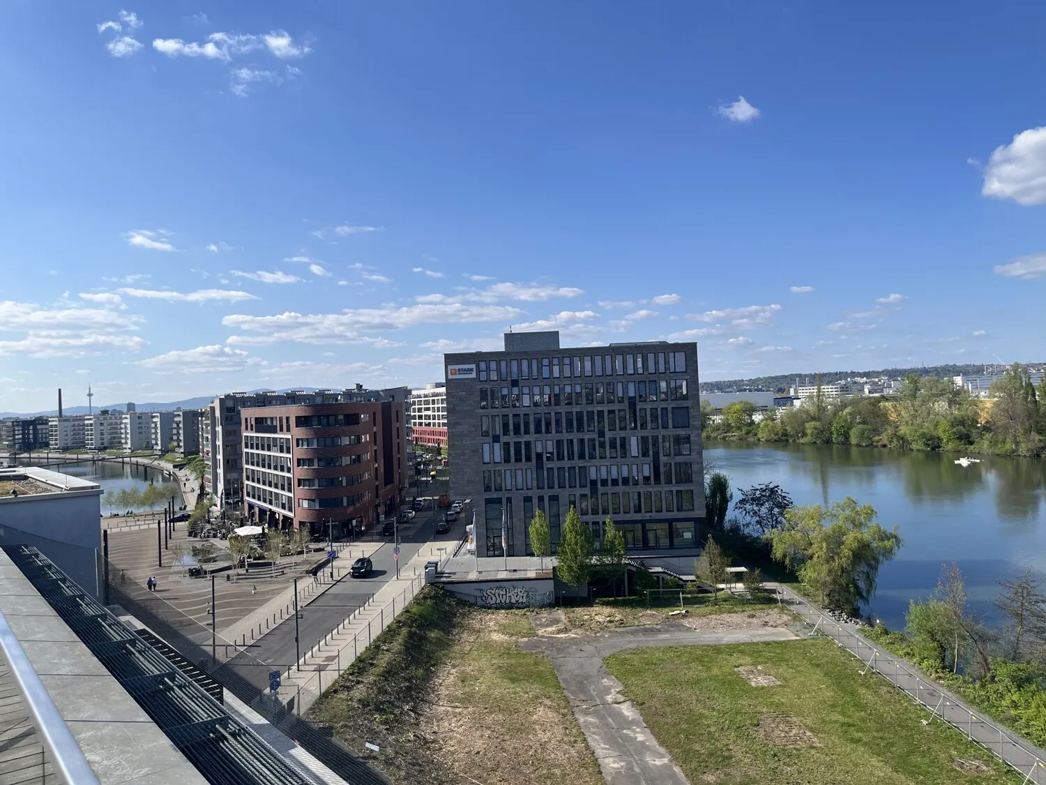 Blick von der Dachterrasse