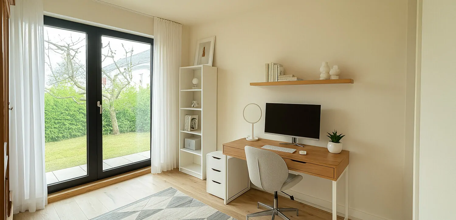 Arbeitszimmer Visualisierung