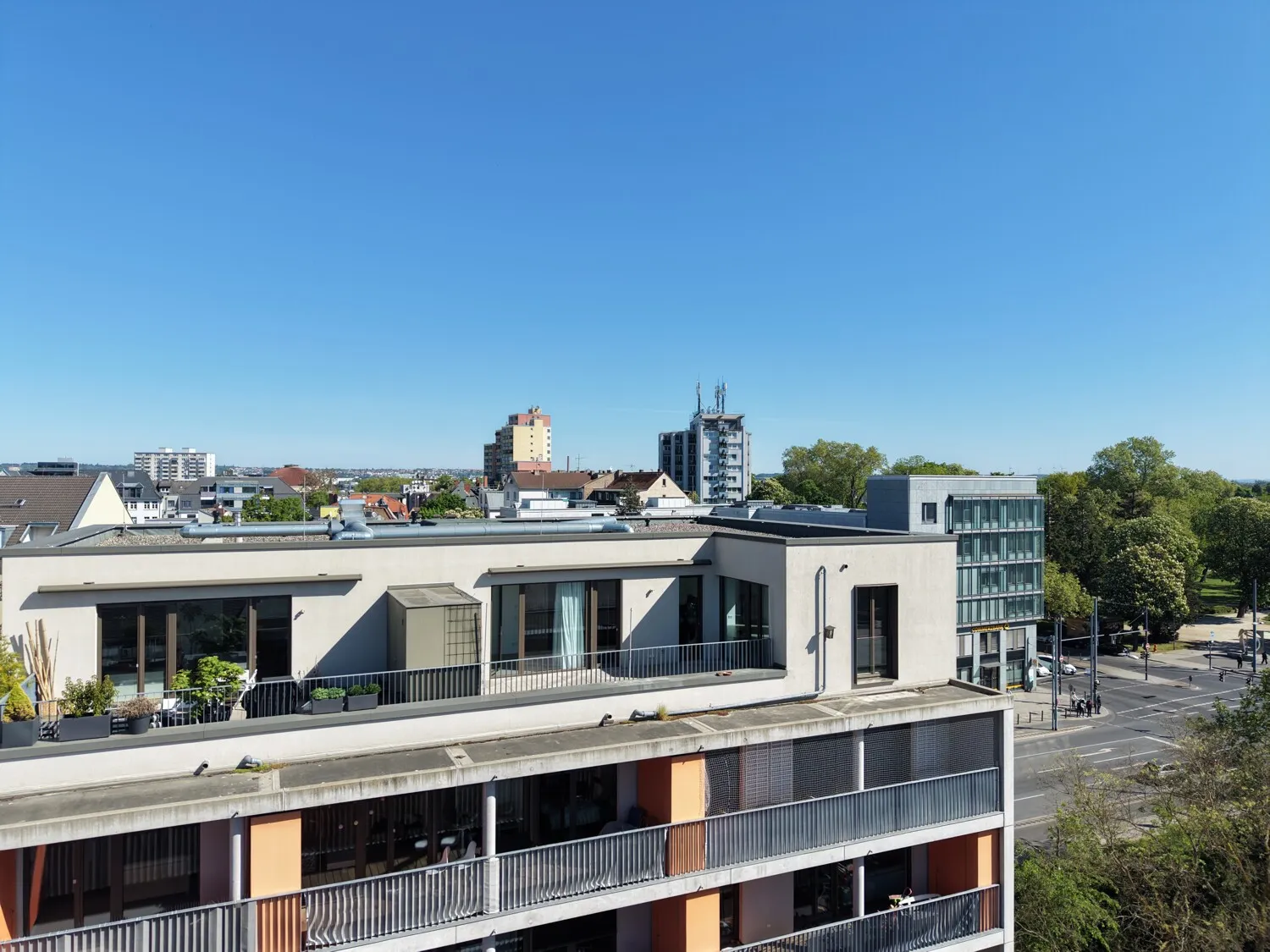 Terrasse Luftbild
