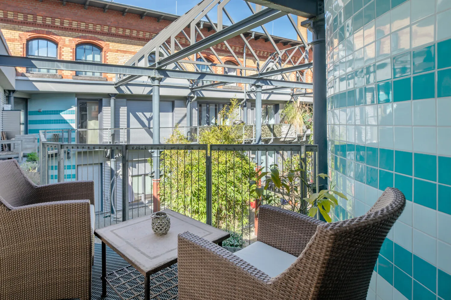 Ausblick Balkon